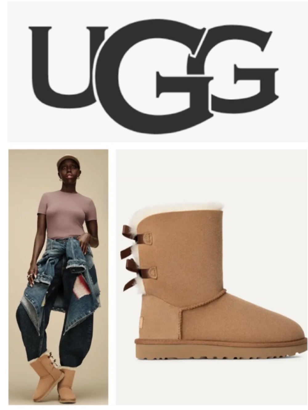 UGG Bailey Bow Boot II in ‘chestnut’ (9)